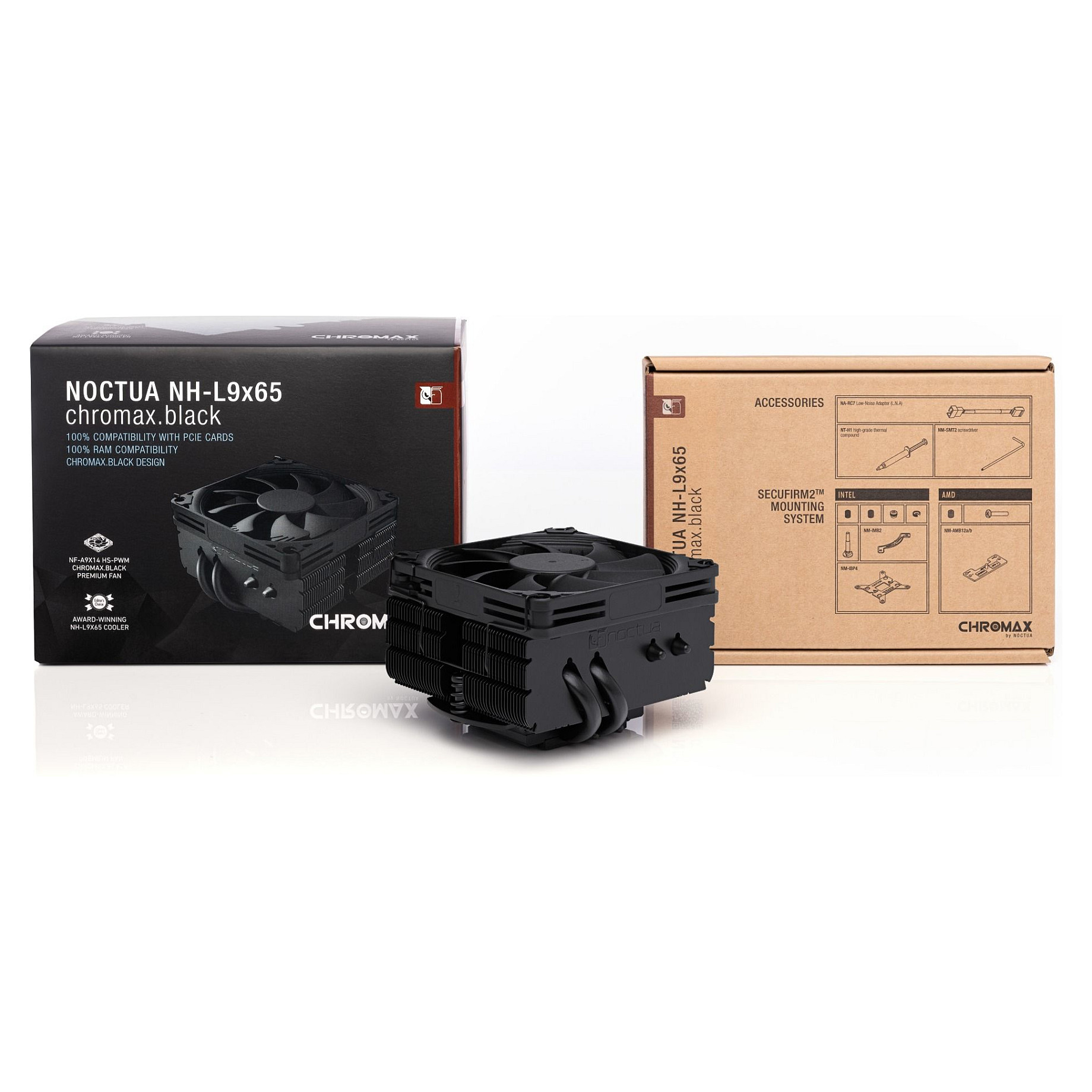 K Noctua chromax.black NH-L9x65 - Processor-Air Cooler