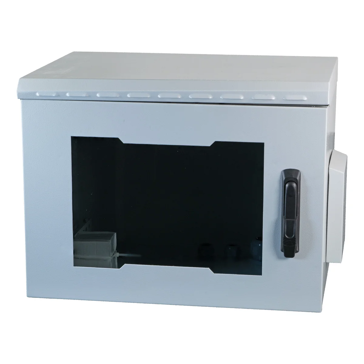 19" Netzwerkschrank 42HE 800x1000, IP55, mit vormontiertem Sockel, RAL7035