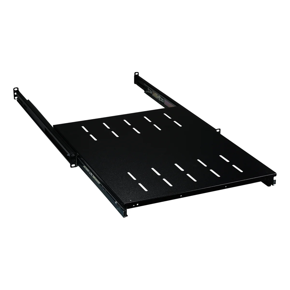 19" 1HE Fachboden, Tiefe 350 mm, Traglast 10 kg, RAL9005
