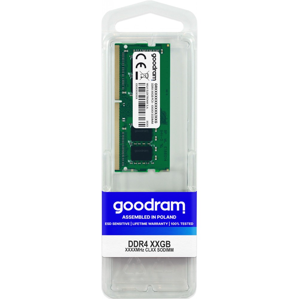 GOODRAM RAM DDR4 SR SODIMM 3200MHz CL22 8GB