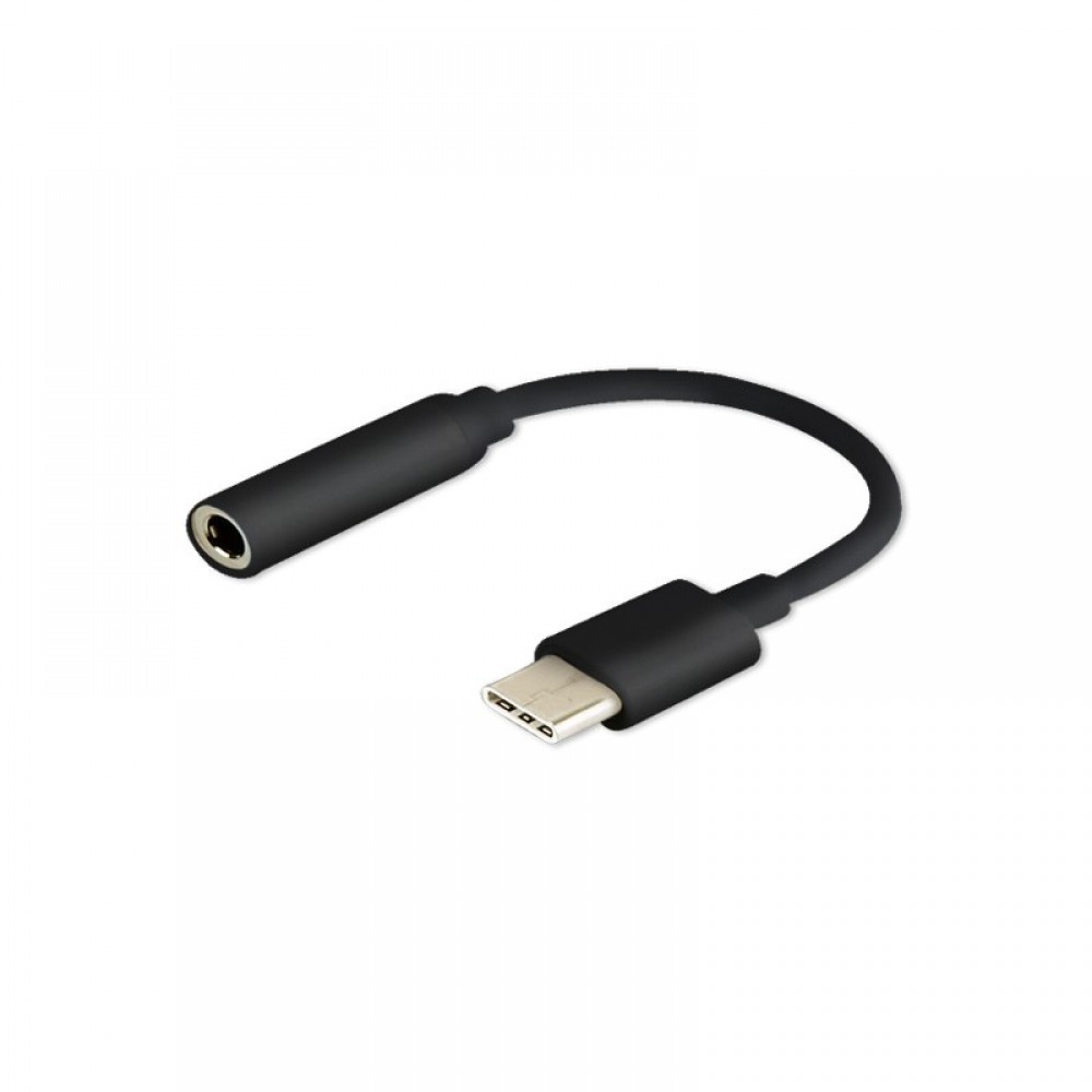 SAVIO AUDIO ADAPTER USB TYPE C 3.1 (M) TO JACK 3.5MM (F) BLACK