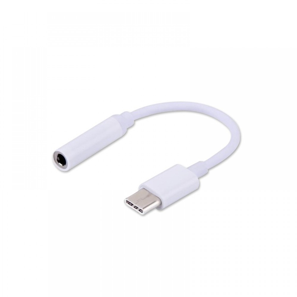 SAVIO AUDIO ADAPTER USB TYPE C 3.1 (M) TO JACK 3.5MM (F) WHITE