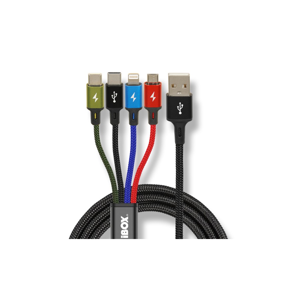I-BOX CABLE 4IN1 QC3.0 2X USB-C