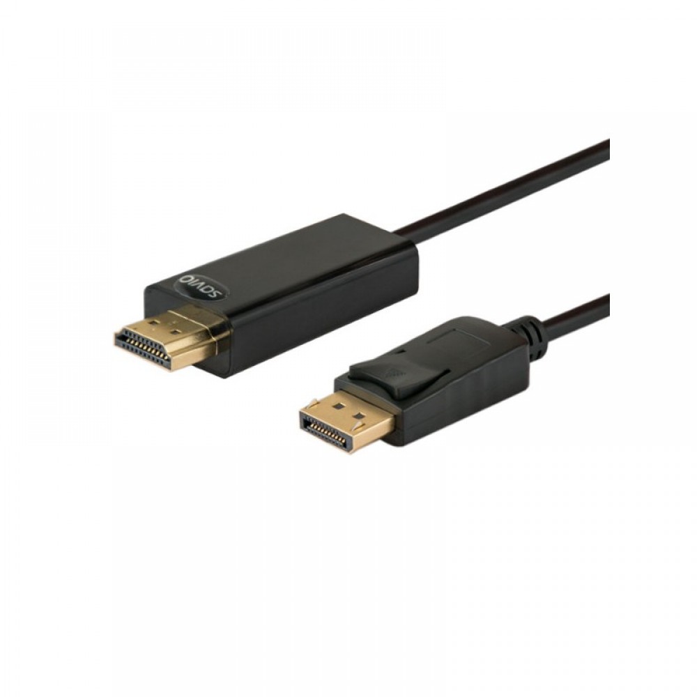 SAVIO CABLE DISPLAYPORT (M) TO HDMI (M) 1.5M