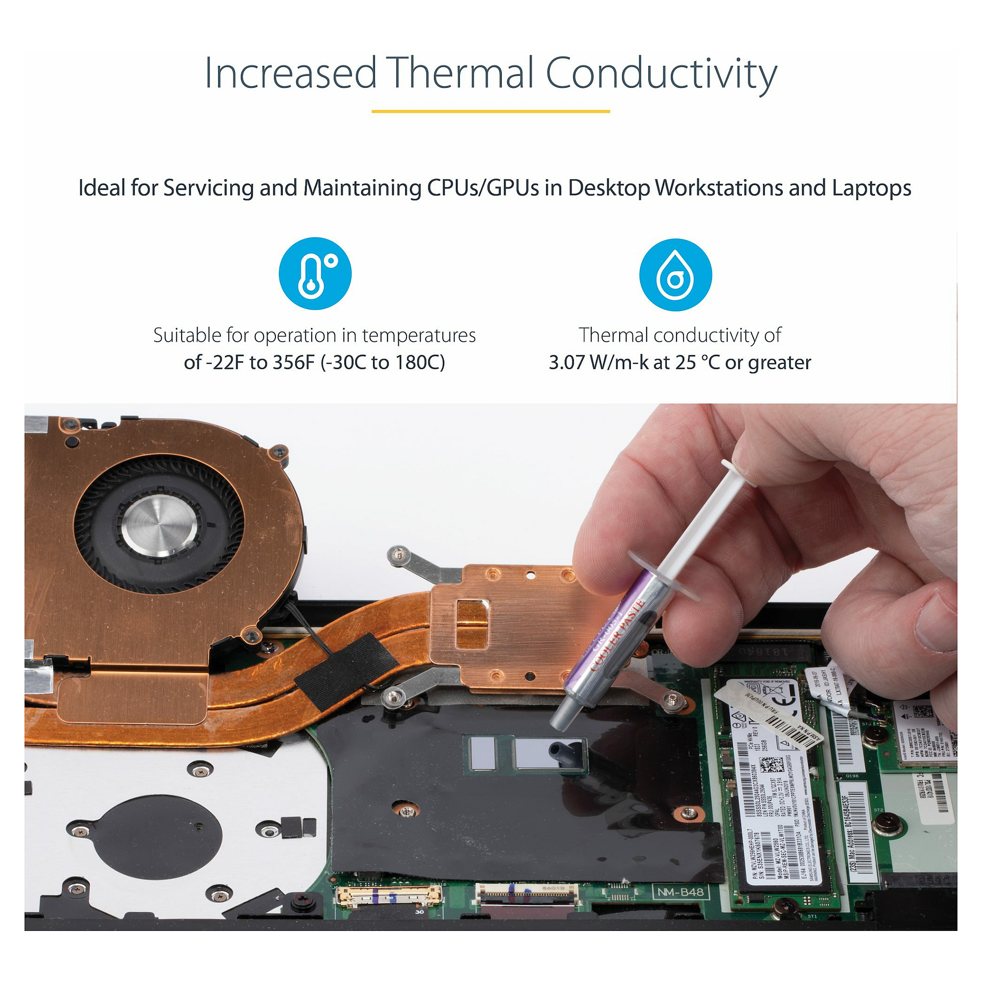 1.5g Metal Oxide Thermal CPU Paste Compound Tube for Heatsink