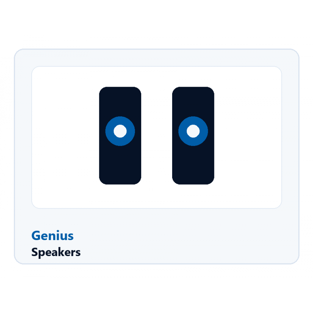 GENIUS Speakers Black 6W SPHF180