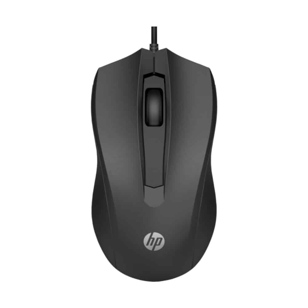 HP WIRED USB MOUSE 100 BLACK 6VY96AA