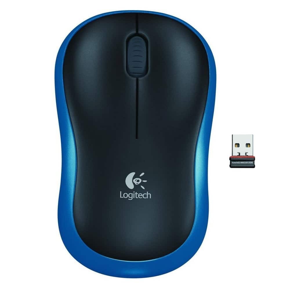 LOGITECH MOUSE WIRELESS M185 BLACK