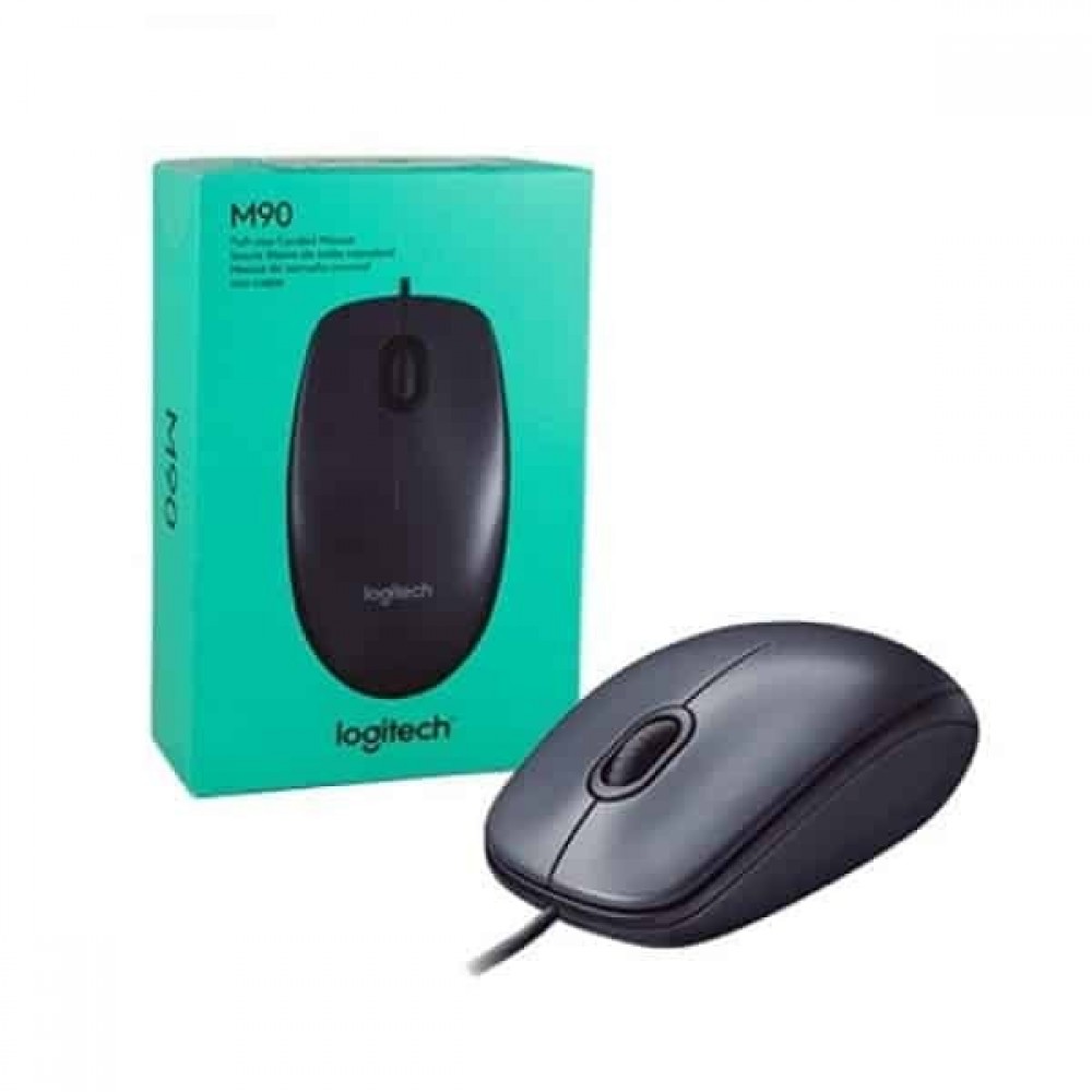 LOGITECH MOUSE DARK GREY M90 ( 910-001794