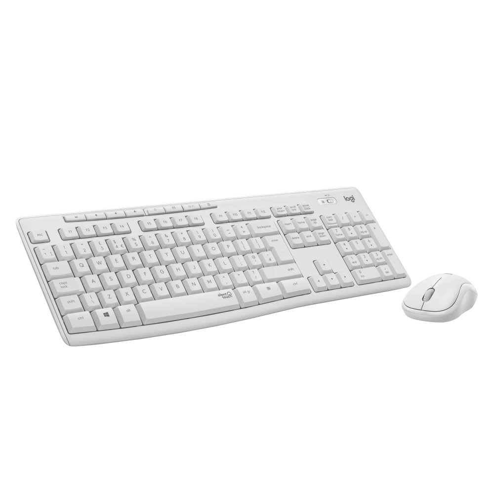 LOGITECH Keyboard+Mouse Set Wireless MK295 US Silent White (920-009824)