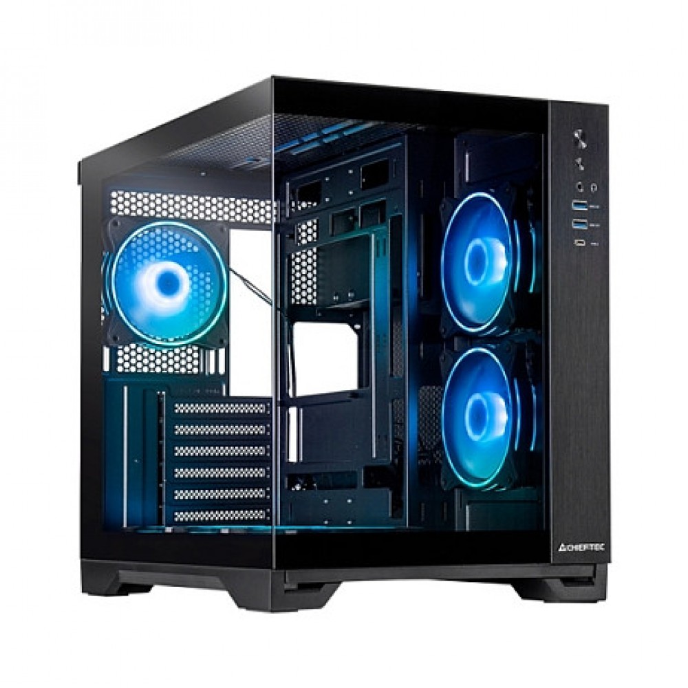 Chieftec Visio GM-30B-TG-OP schwarz Tempered Glass x 2