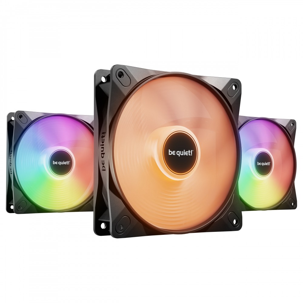 be quiet! LIGHT WINGS LX 120mm PWM High Speed 3-Pack Black