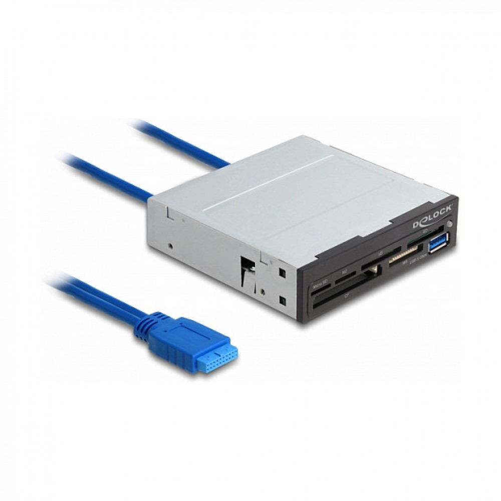 3.5? SuperSpeed USB Card Reader 6 Slots + 1 x USB Typ-A Buchse