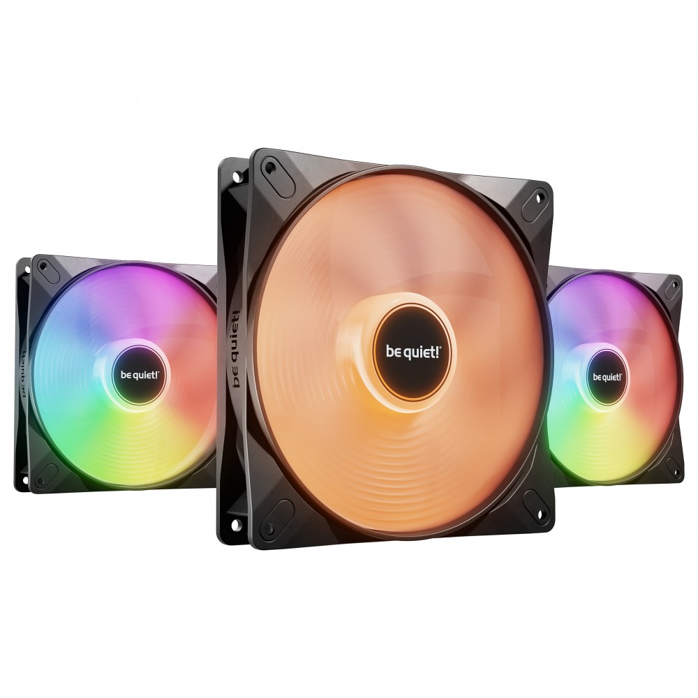 be quiet! LIGHT WINGS LX 140mm PWM High Speed 3-Pack Black