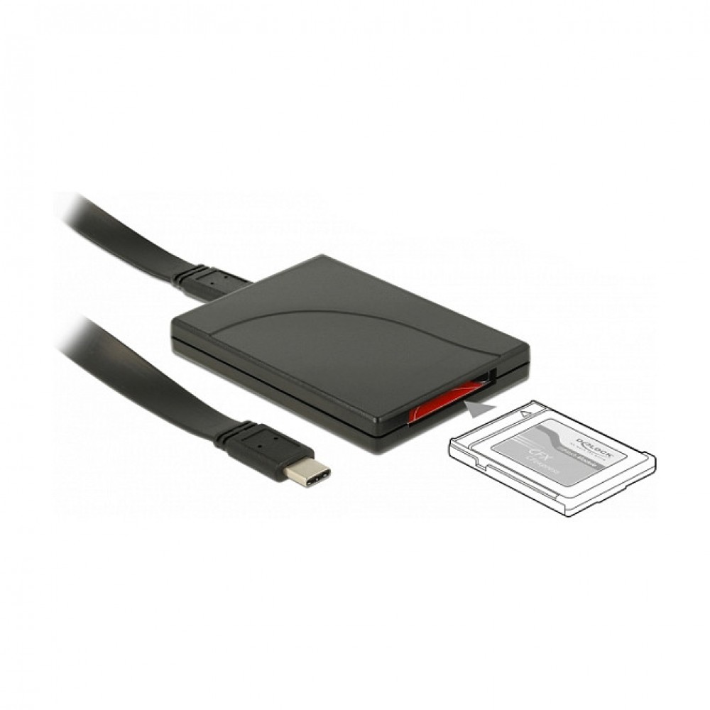 Delock USB Type-CTM Card Reader für CFexpress Speicherkarten