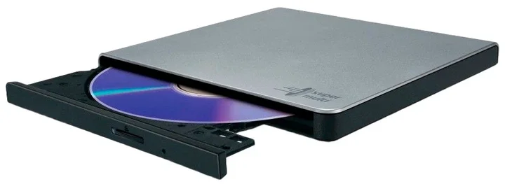 Externer DVD-Brenner HLDS GP57ES40 Slim USB silver