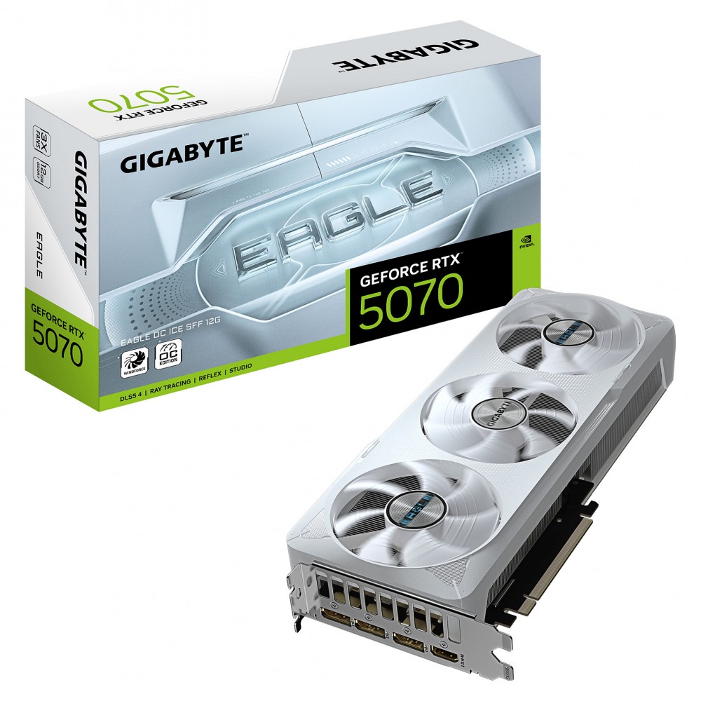GIGABYTE GeForce RTX 5070 EAGLE OC ICE SFF 12G