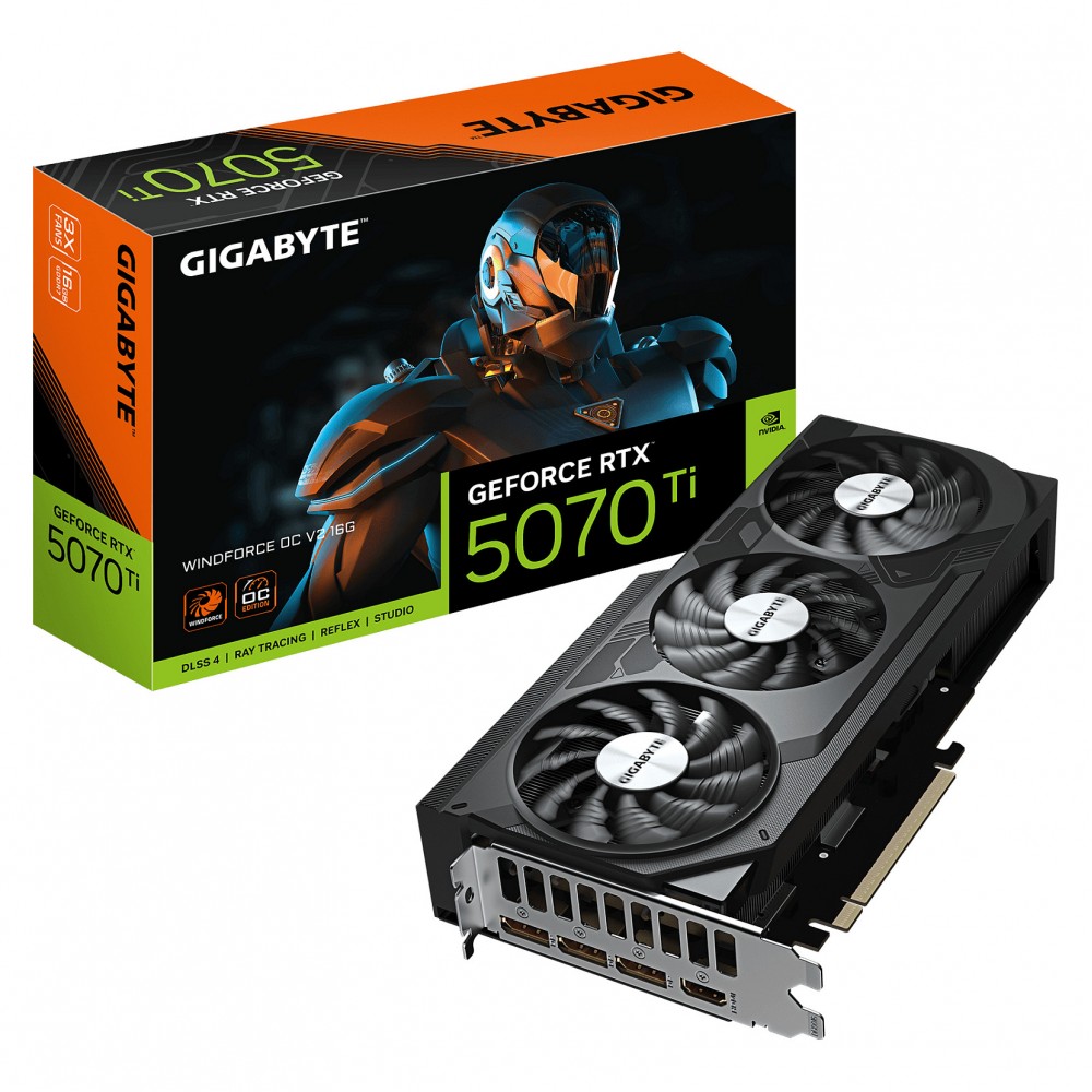 GIGABYTE GeForce RTX 5070 Ti WINDFORCE OC V2 16G