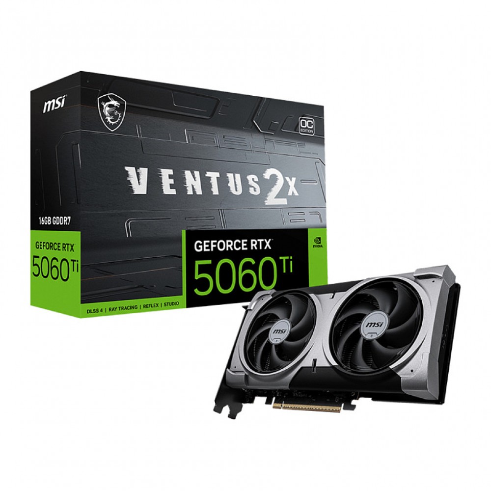 MSI VENTUS GeForce RTX 5060 TI 16G 2X OC PLUS
