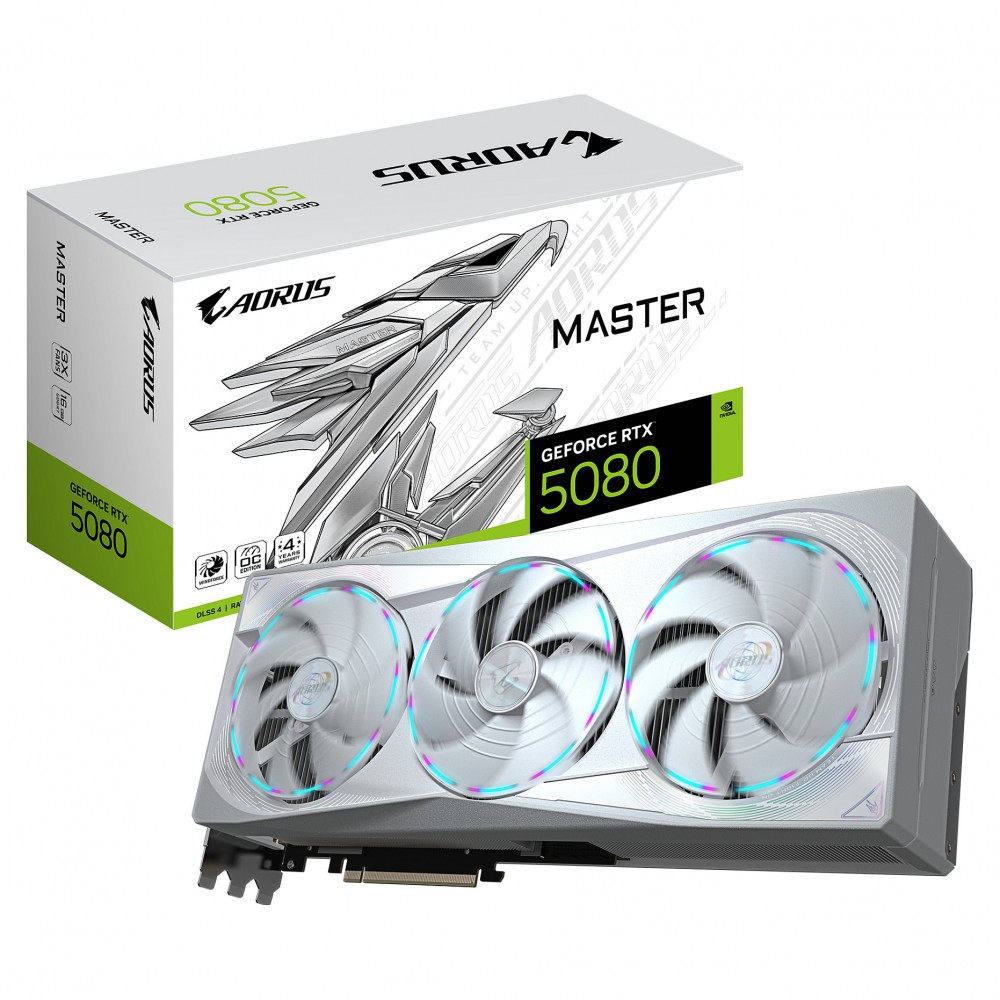 GIGABYTE AORUS GeForce RTX 5080 MASTER ICE 16G