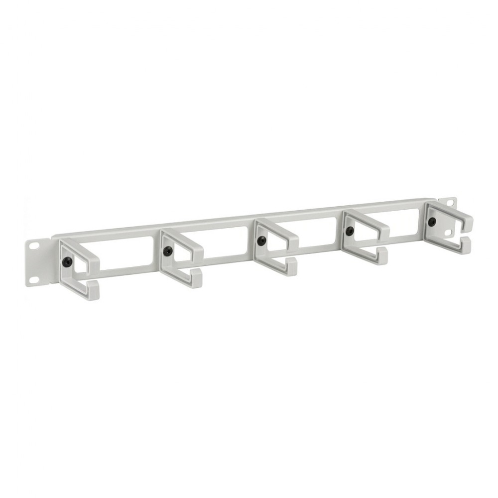 EFB 19" 1HE Kabelfhrungspanel, mit 4 Durchfhrungen 5 Kunststoffbgel RAL7035