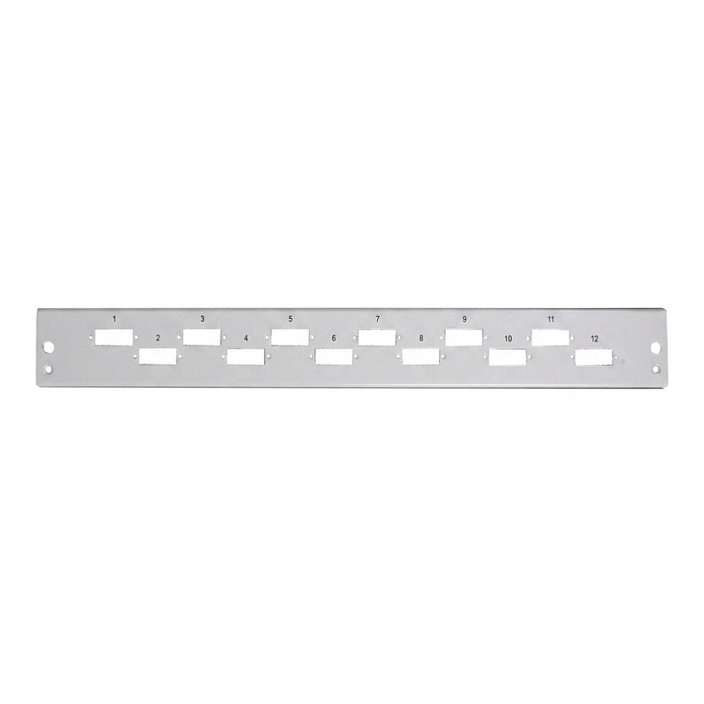 EFB Frontplatte 1HE 24SCs (24LCD) waagerecht versetzt RAL7035