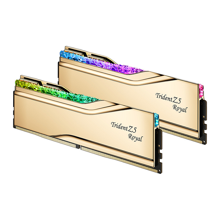 DIMM 32 GB DDR5-6000(gold, F5-6000J2836G16GX2-TR5G, Trident Z5 Royal RGB, INTEL XMP) CL28