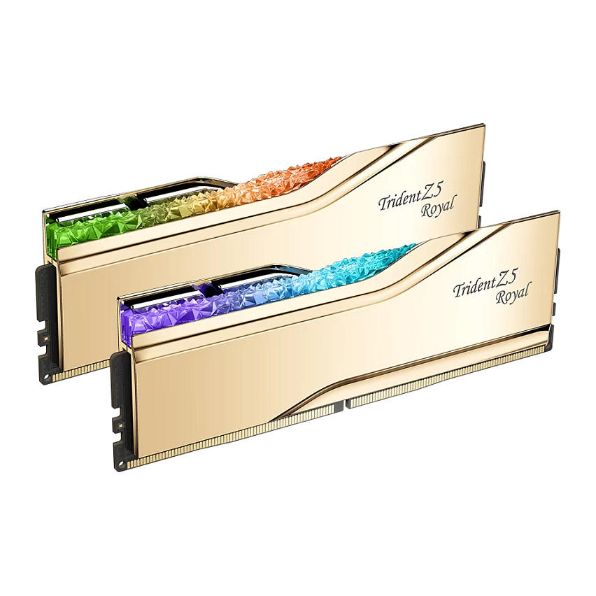 DIMM 32 GB DDR5-6000(gold, F5-6000J2836G16GX2-TR5G, Trident Z5 Royal RGB, INTEL XMP) CL28