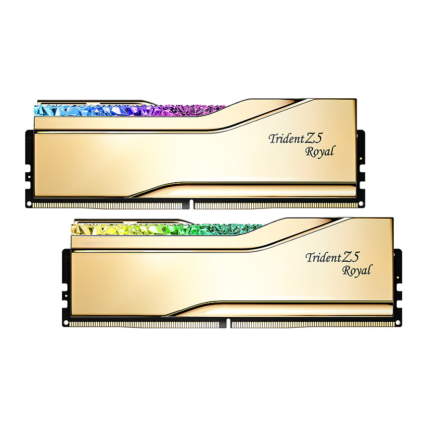 DIMM 32 GB DDR5-6000(gold, F5-6000J2836G16GX2-TR5G, Trident Z5 Royal RGB, INTEL XMP) CL28