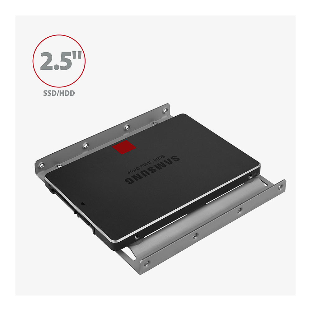 RHD-125S Halterahmen for 1x 2,5" im 3,5" Slot - gray