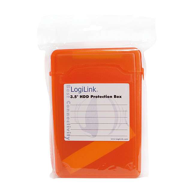 3,5" HDD protection box for 1 HDD, orange