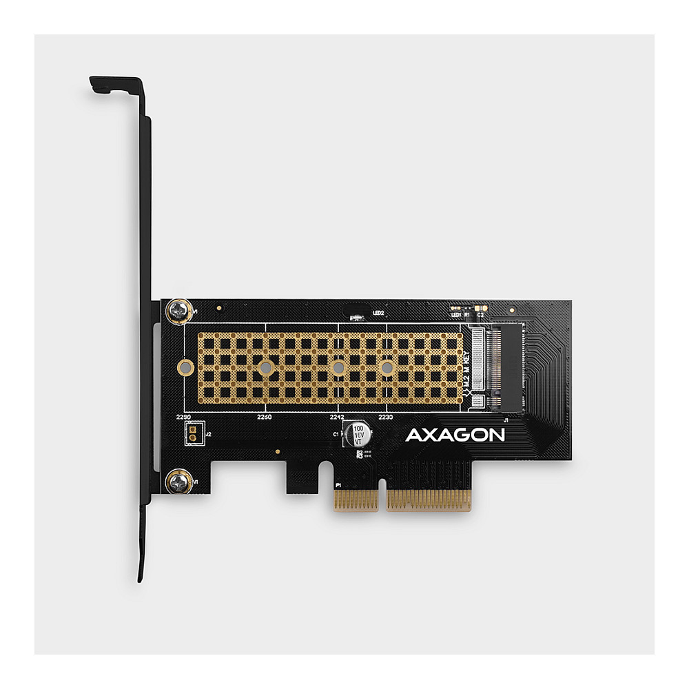 PCEM2-N PCIe-3.0-x4-Adapter, 1x M.2-NVMe-SSD, to 2280 - passive Kühlung