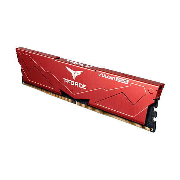 32GB Team Group T-Force Vulcan DDR5 Desktop Memory rot , 6.400 MHz CL40