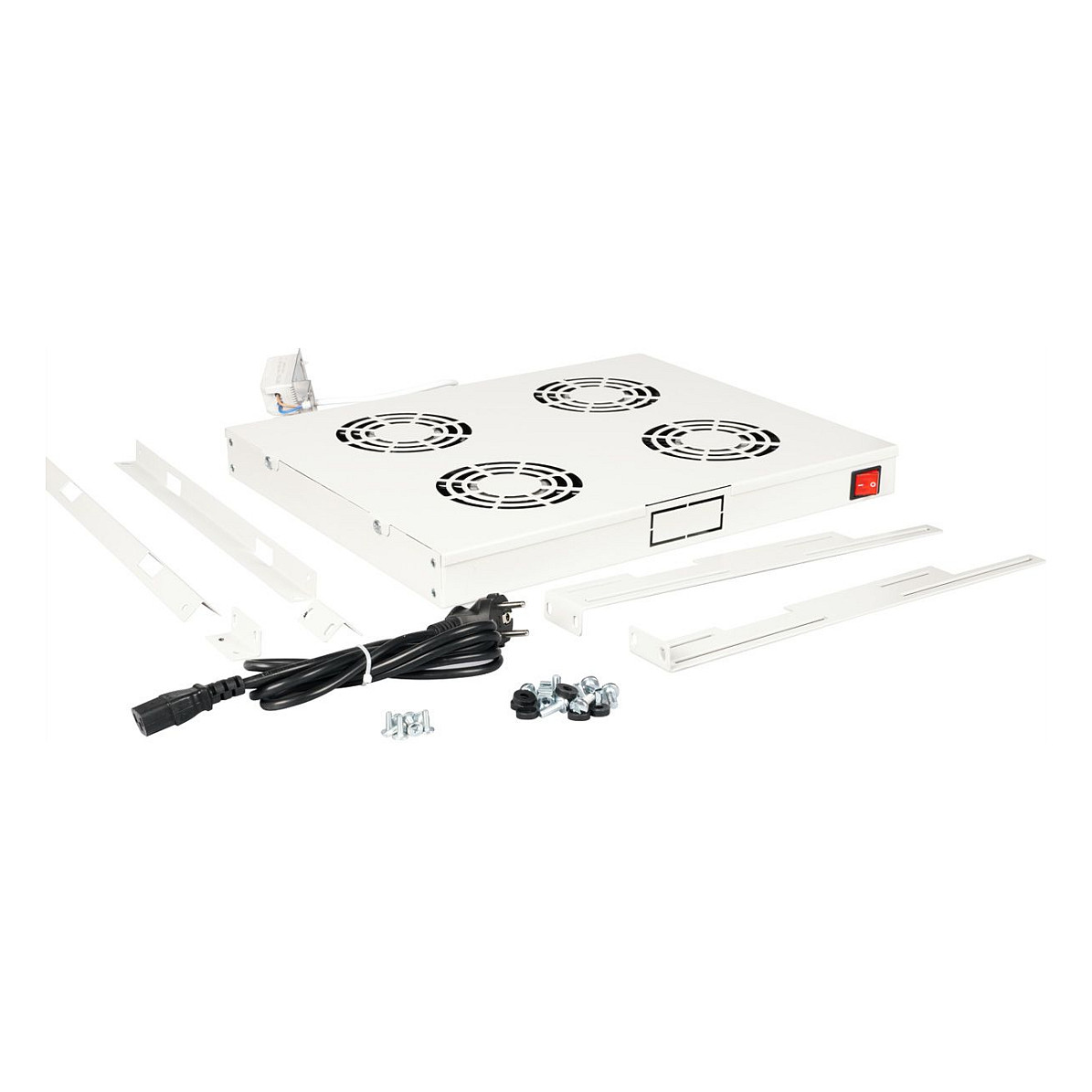 Dachluftereinheit 48,26cm 19Zoll 4 Lufter Thermostat gray
