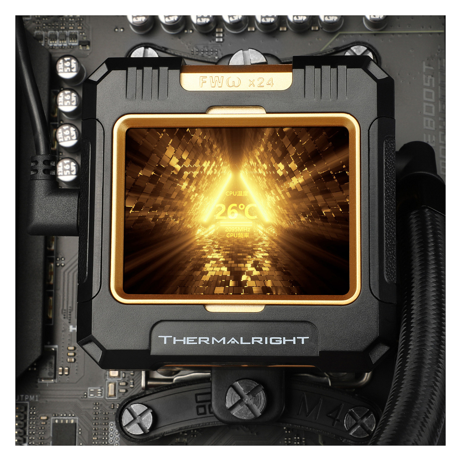 K Thermalright Frozen Warframe Water Cooling, ARGB - 420mm, black