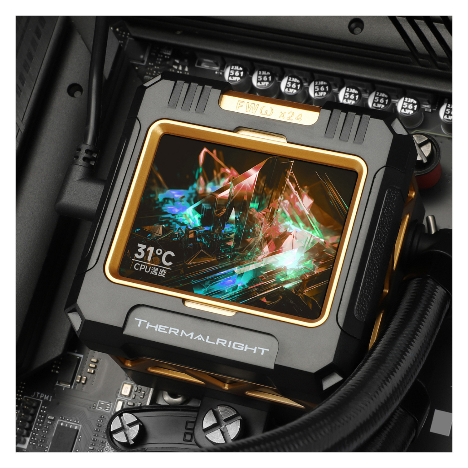 K Thermalright Frozen Warframe Water Cooling, ARGB - 420mm, black