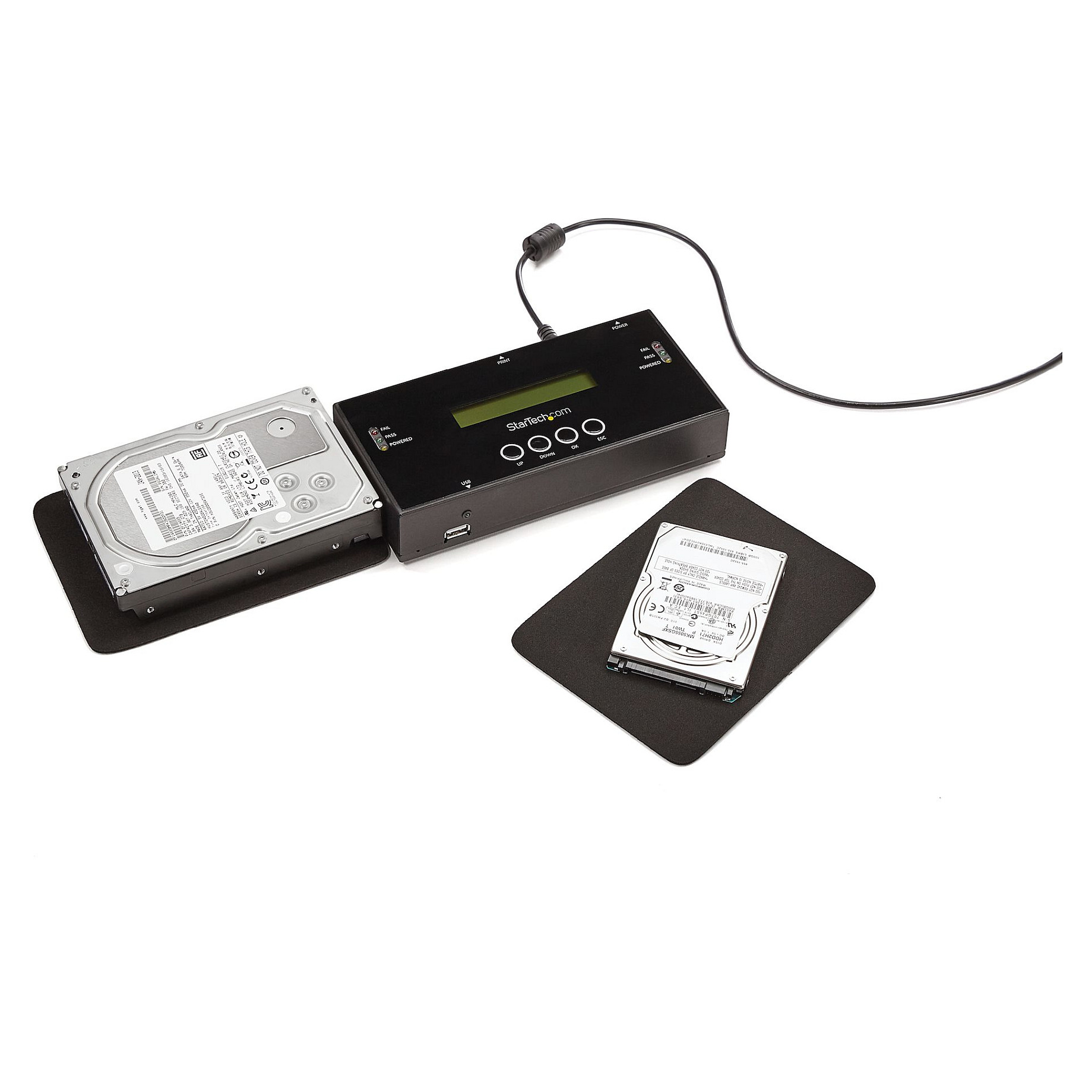 1:1 Standalone Festplatten Duplizierer and Löscher for 2,5 / 3,5 inch SATA and SAS Laufwerke