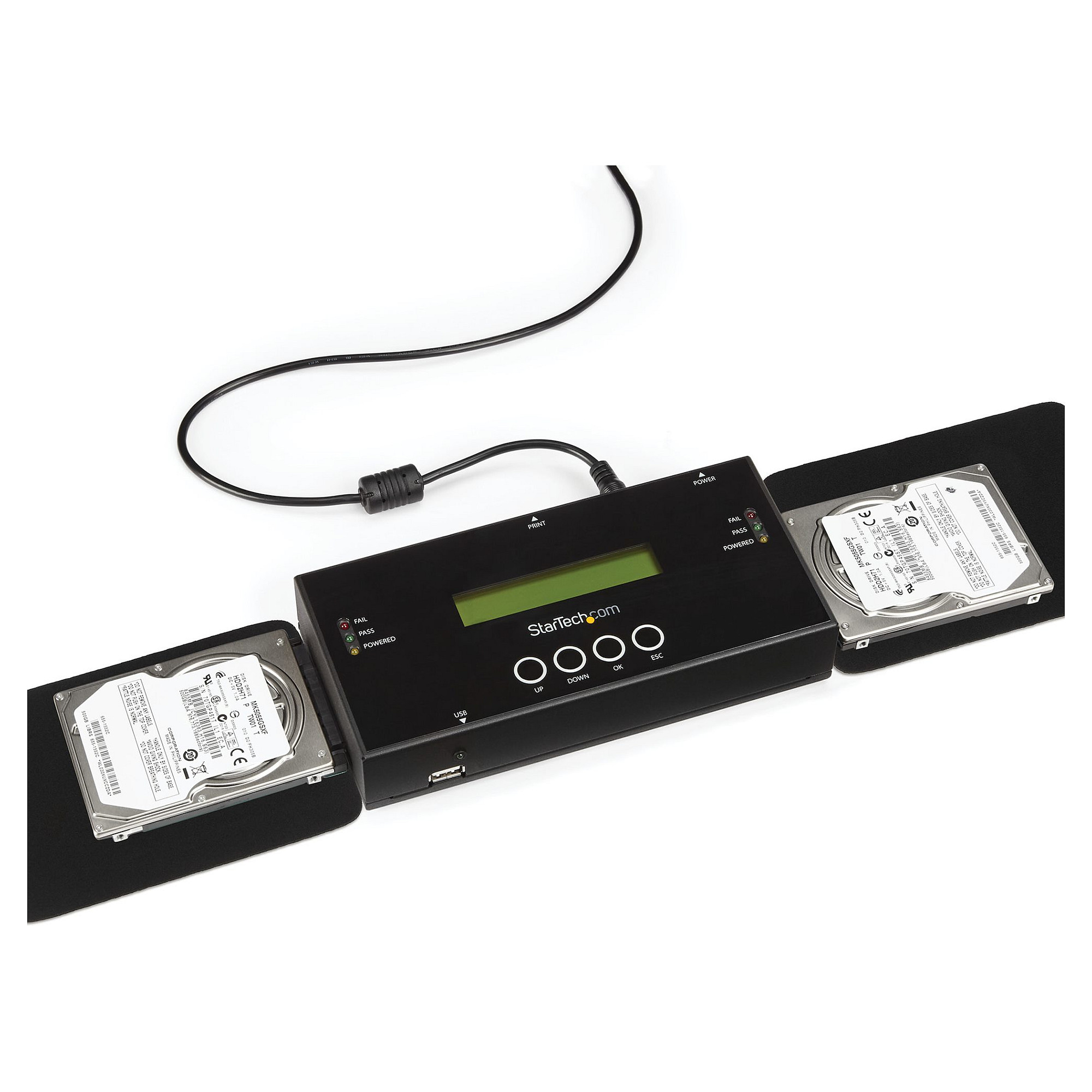 1:1 Standalone Festplatten Duplizierer and Löscher for 2,5 / 3,5 inch SATA and SAS Laufwerke