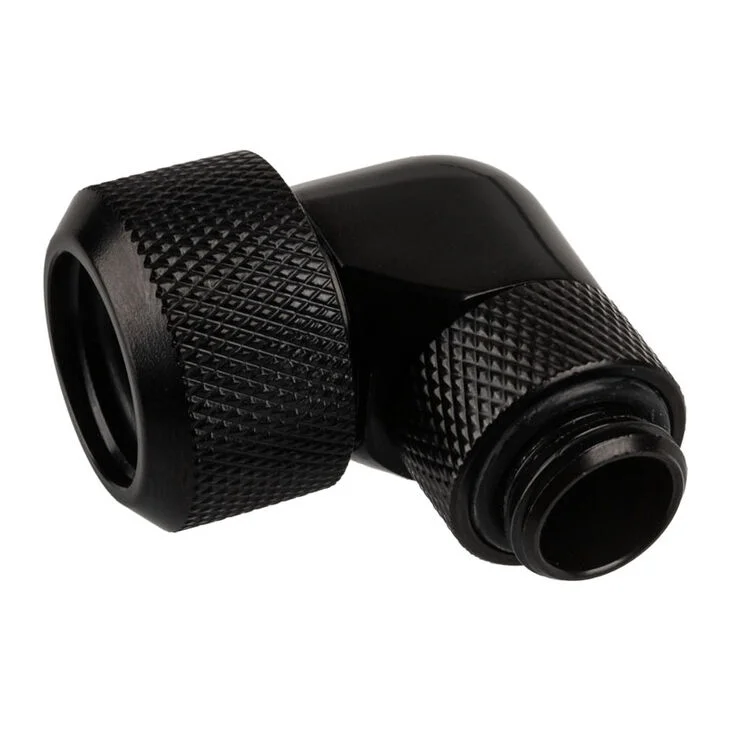 K Alphacool Eiszapfen Connector 90 degree G1/4 inch AG to 16/10mm - rotatable, black