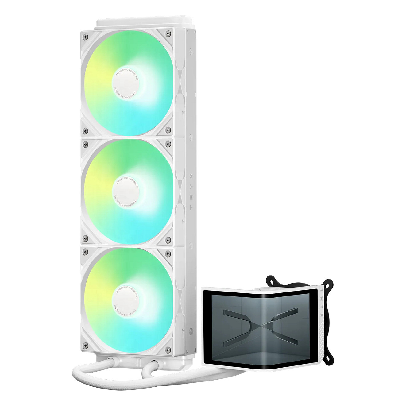 K TRYX PANORAMA SE ARGB 360 Komplett-Water Cooling, 3D-AMOLED-Display - 360mm, white