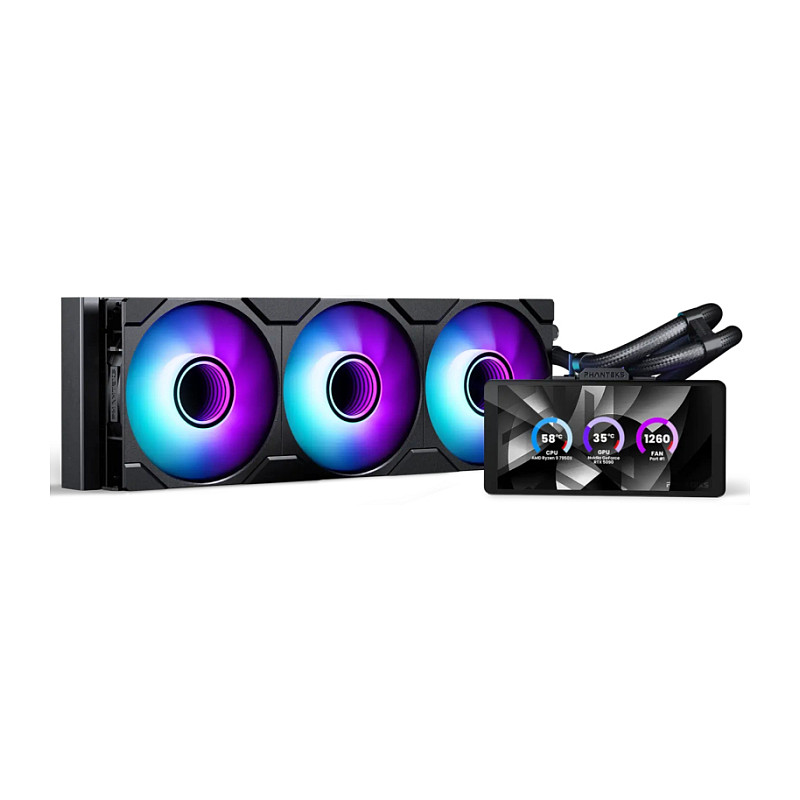 K PHANTEKS Glacier One 360M25 LCD black | AiO-Water Cooling