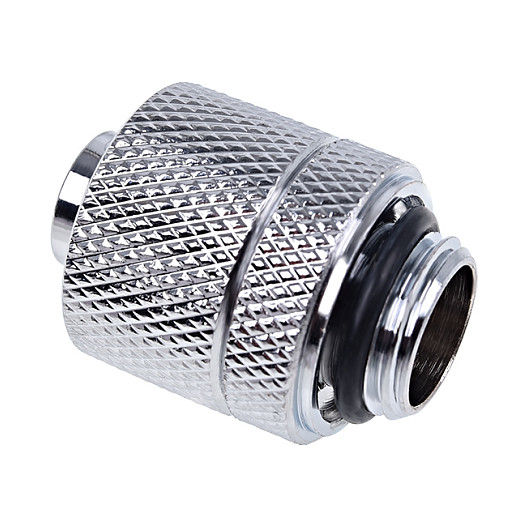 K Alphacool Eiszapfen Connector gerade G1/4 inch AG to 13/10mm - chrome silber