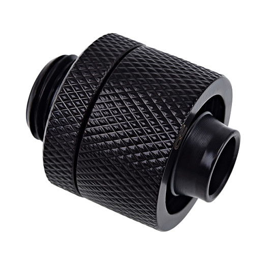 K Alphacool Eiszapfen Connector gerade G1/4 inch AG to 16/10mm - black