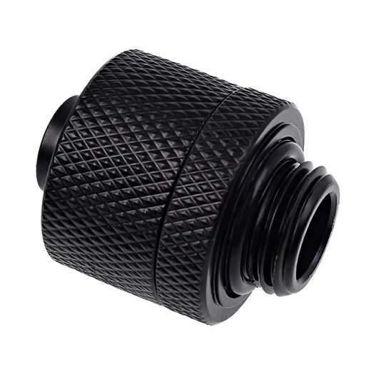 K Alphacool Eiszapfen Connector gerade G1/4 inch AG to 16/10mm - black