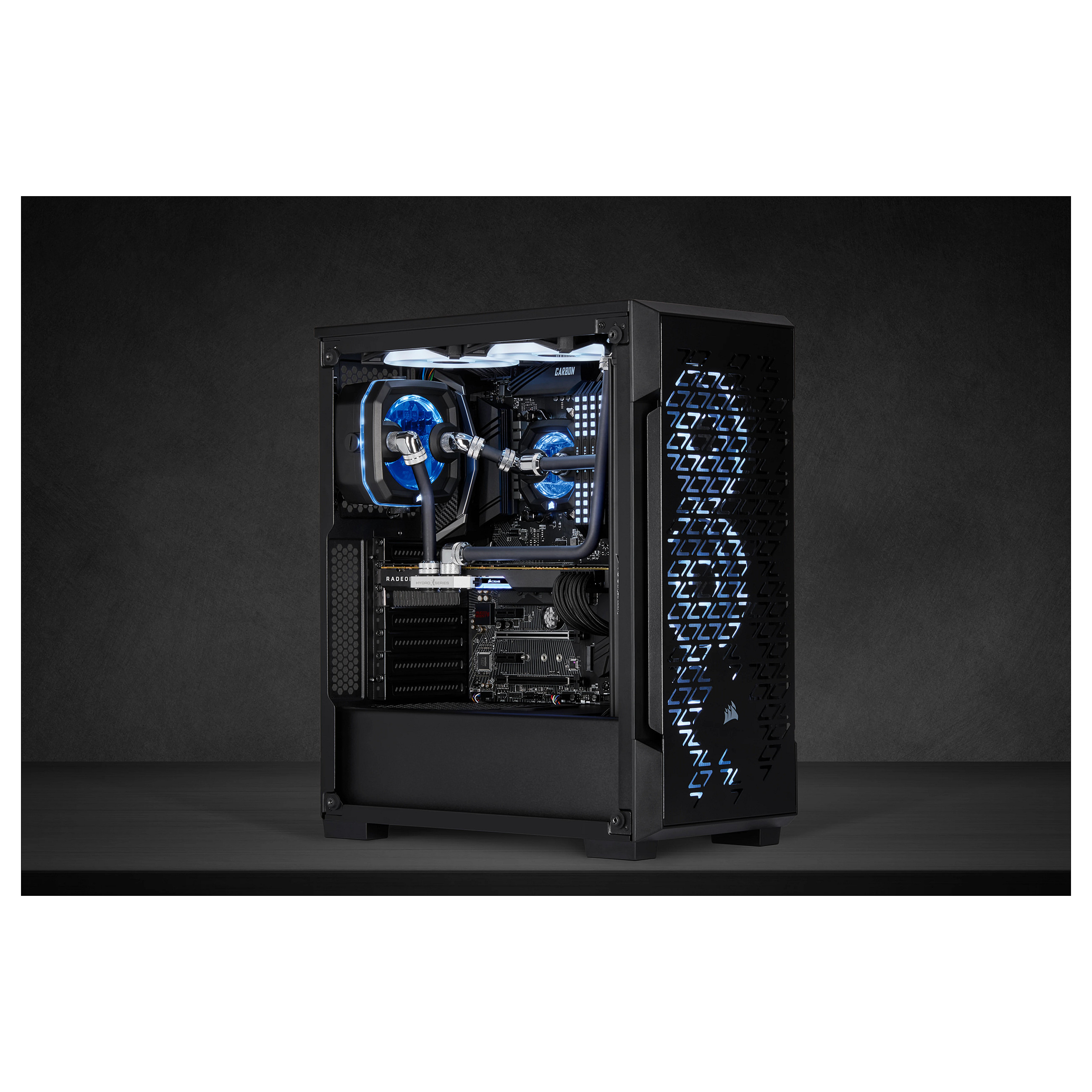 K Corsair CX-9059008-WW Tubing Polymethyl Methacrylate (PMMA) Black 3 Piece(s)