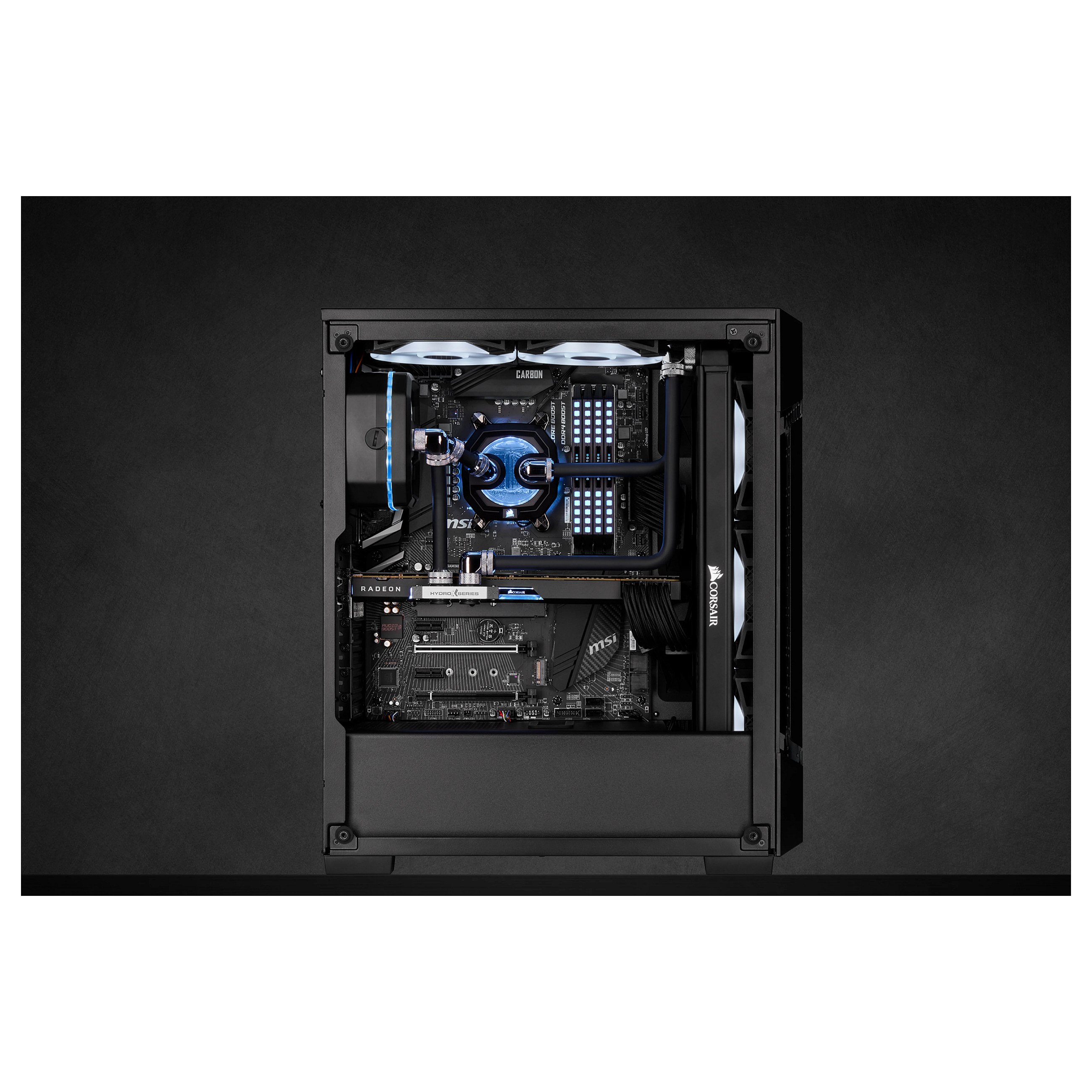 K Corsair CX-9059008-WW Tubing Polymethyl Methacrylate (PMMA) Black 3 Piece(s)