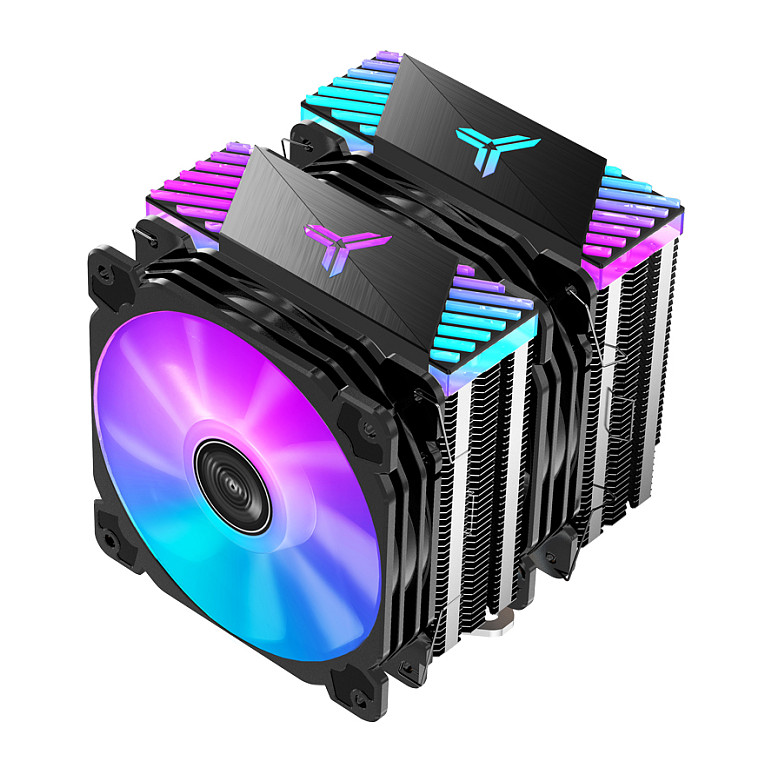 K Jonsbo CR-2000 GT CPU-Cooler Dual Tower, ARGB - 2x 120mm, black