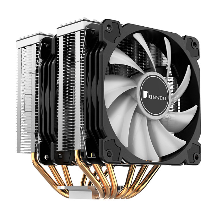 K Jonsbo CR-2000 GT CPU-Cooler Dual Tower, ARGB - 2x 120mm, black