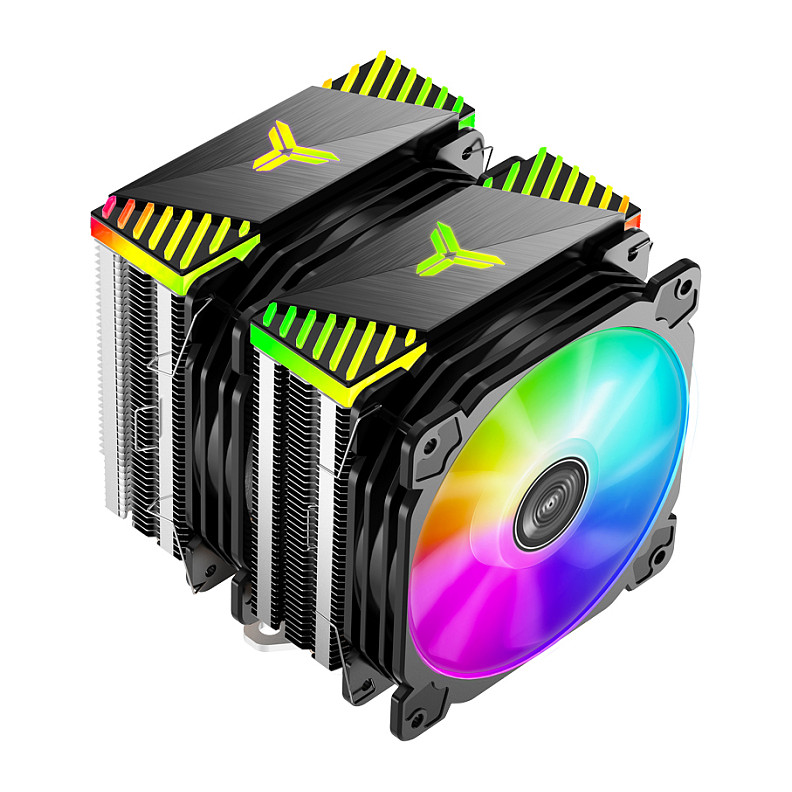 K Jonsbo CR-2000 GT CPU-Cooler Dual Tower, ARGB - 2x 120mm, black