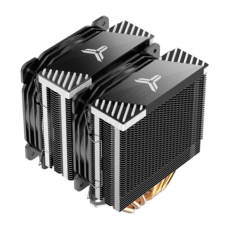 K Jonsbo CR-2000 GT CPU-Cooler Dual Tower, ARGB - 2x 120mm, black